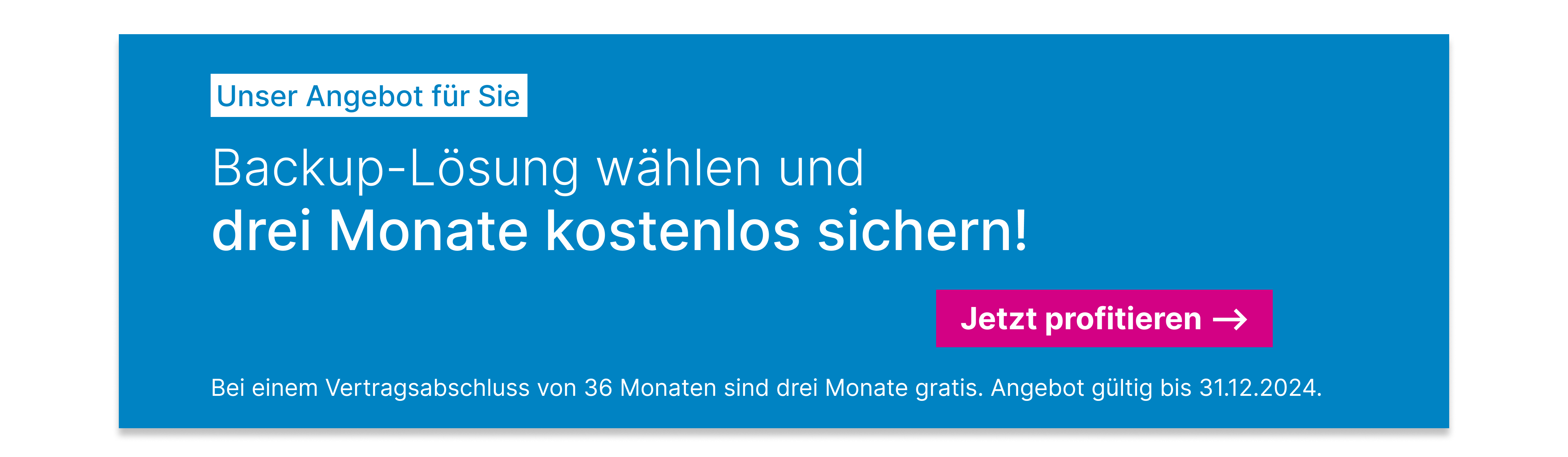 Cloud Backup Angebot